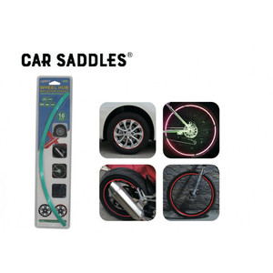 16PC <b>Rubber</b> Reflective <b>Strip</b> Green - Product Image 1