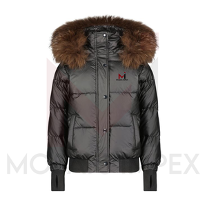 Mosaic Impex Wholesale Logo Puffer <b>Jackets</b> Custom <b>White</b> <b>Women</b> Puffer <b>Jacket</b> <b>Women</b> Short Detachable Hat Down <b>Jacket</b> - Product Image 4