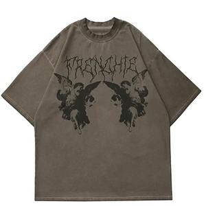 2025 hommes T-shirt nouvelle chaîne de perles respirant confortable ample haut à manches courtes 100% coton printemps été mode quotidienne - Product Image 4