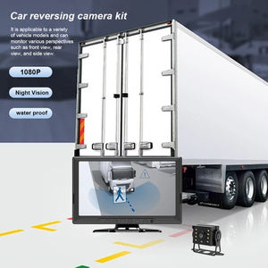 Enregistreur vidéo numérique (DVR) Premium pour camion, 5 canaux, avec caméra de recul 4 broches et moniteur de vision arrière 10,1 pouces pour bus, <span class=keywords><strong>camping</strong></span>-<span class=keywords><strong>car</strong></span>, voiture, moniteur TV - Product Image 2