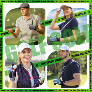 Gants de golf blancs durables de haute qualité pour adultes poignées en cuir véritable pour les activités de plein air sportives bas prix de gros - Product Image 5