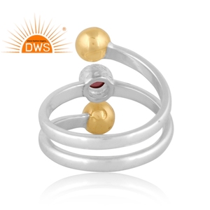 Best Quality Fine Sterling <b>Silver</b> Natural <b>Garnet</b> Gemstone Spiral <b>Ring</b> Custom Jewelry for Women Gift for Her - Product Image 4