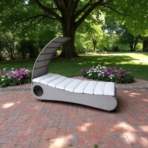 Tumbona de Ratán Sintético PRSB-013 Apta para Hotel, Piscina, Playa - Product Image 2