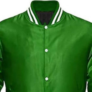 Chaquetas de manga larga de cuero con logotipo personalizado 100% Chaquetas universitarias de Letterman Chaquetas de cuero de lana - Product Image 2