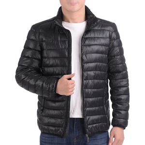 Chaqueta acolchada de algodón de invierno para hombre, Parkas informales recortadas con capucha y cuello levantado acolchado de algodón ligero para Otoño/Invierno - Product Image 5