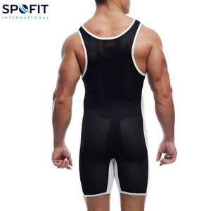 ชุดนักมวยปล้ำขายดีรุ่นล่าสุด สกรีนโลโก้ได้ตามต้องการ ชุดนักมวยปล้ำชายแบบใหม่ ชุดวิ่งออกกำลังกายแบบใหม่ - Product Image 3