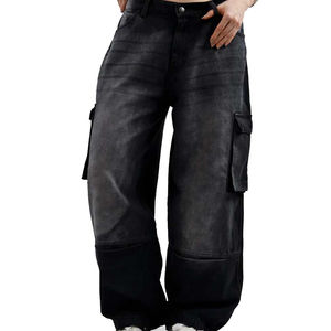 กางเกงวอร์มสตรีทแวร์ทรงจ็อกเกอร์ รุ่น OEM HSI ปี 2026 ผ้าคอตตอนผสมเนื้อหนัก ซักแบบวินเทจ ทรงขากว้างตรง ปลายขาบาน สไตล์แบ็กกี้ สำหรับผู้ชาย - Product Image 4