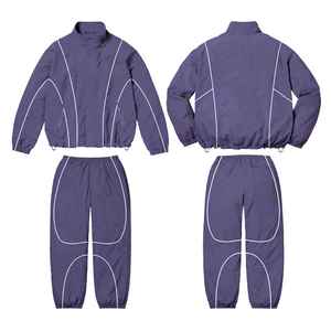 Ensemble de survêtement d'entraînement léger et respirant pour homme, coupe-vent de sport d'hiver, grande taille, avec logo personnalisé - Product Image 6
