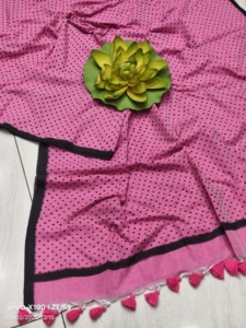 Khadi Robe saree exclusive écologique en coton tissé et légère imprimée à séchage rapide pour les mariages de filles - Product Image 5