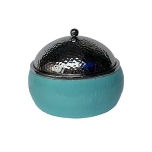 Casserole de luxe en métal et en verre de qualité supérieure avec couvercle en acier inoxydable Poignée ronde en bois écologique faite à la main - Product Image 4