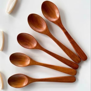 ชุดช้อนไม้กระถินเทศทำมือรักษ์โลก 2 ชิ้น พร้อมอุปกรณ์ครัวจากอินเดีย-ขายส่ง - Product Image 1