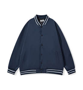 Chaqueta de Béisbol para Hombre 2026, Chaqueta Varsity Lisa Personalizable, Fabricantes al por Mayor, Chaqueta Moderna, Cómoda y Elegante para Hombre - Product Image 1