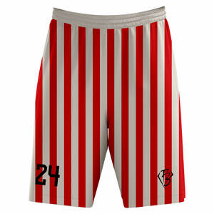 Shorts de basket-ball avec logo brodé par sublimation, shorts de basket-ball respirants, OEM, légers, style à cordon de serrage - Product Image 1