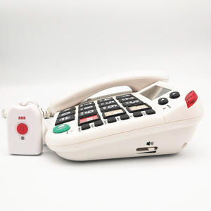Téléphone filaire d'urgence SOS-200 pour seniors, avec pendentif et bracelet SOS sans fil, sans frais mensuels pour les hôtels - Product Image 4