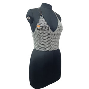 Chainmail ชุดบิกินี่แบบแหวนเกราะติดกระดุมทำจากอลูมิเนียมสำหรับผู้หญิงชุดคอสเพลย์สำหรับงานเทศกาลเครื่องแต่งกายแฟชั่นขายส่งสามารถสั่งซื้อได้ - Product Image 2