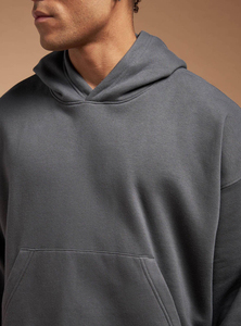 เสื้อฮู้ดแบบสวมศีรษะของผู้ชายเสื้อครอปผ้าฝ้ายหนา360 GSM เสื้อครอป - Product Image 4