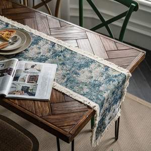 Handmade <b>woven</b> striped linen <b>placemat</b> for rustic farmhouse dining table decoration with boho chic natural style - Product Image 1