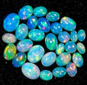 Cabochon d'opale éthiopienne de haute qualité pierre précieuse lisse polie forme ovale brillant pierres naturelles bijoux jeu de feu personnalisable - Product Image 4