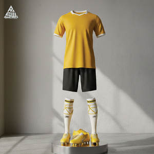 Conjunto de Uniforme de Fútbol de Verano Transpirable de Primera Calidad para Hombres y Niños, Jersey Moderno y Pantalones Cortos, Kit de Entrenamiento 100% Poliéster - Product Image 5