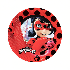 Platos Desechables Miraculous Ladybug de 23 cm, 6 Piezas, Artículos para Fiestas - Product Image 2