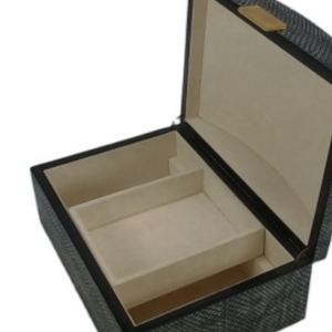 Boîte à bijoux DAPHOCO en faux shagreen, cadeau personnalisé pour femmes et amies, étui à bijoux de voyage, cadeau de la Saint-Valentin, modèle 097 Binh Duong - Product Image 5