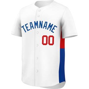 Camiseta de béisbol personalizada, camiseta de softbol, malla de secado rápido, botón completo bordado, logotipo del equipo, aparejos, jugador de sarga, nombre, número, ajuste - Product Image 4