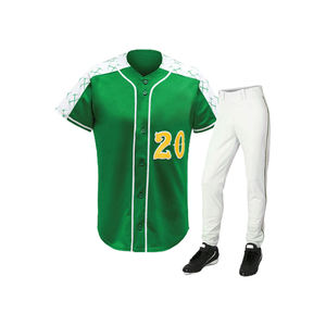 Maillot de baseball 100% polyester personnalisé uniforme respirant avec logo imprimé vêtements de baseball prix raisonnable confortable - Product Image 2