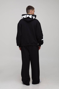 Ensemble de survêtement deux pièces pour homme, sweat-shirt et pantalon de survêtement décontracté de haute qualité, logo personnalisé, tissu épais - Product Image 2