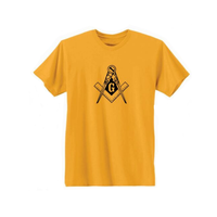 Chemise d'été maçonnique personnalisée en coton léger à manches courtes, col rond, T-shirts décontractés grande taille pour hommes
