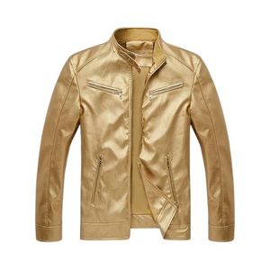 แจ็คเก็ตหนังรุ่นฮิตปี 2026 สำหรับผู้ชายและผู้หญิง แฟชั่นใหม่สไตล์วินเทจ คอตั้ง โลโก้ด้านหน้า กันลม เป็นมิตรกับสิ่งแวดล้อม - Product Image 1