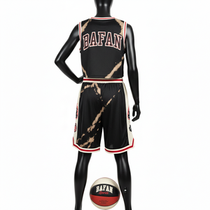 Ensemble short et maillot de basket-ball pour femmes, tissu en maille polyester respirant de qualité supérieure, 160 GSM, panneaux latéraux contrastés, logo personnalisé, ensembles pour femmes - Product Image 2