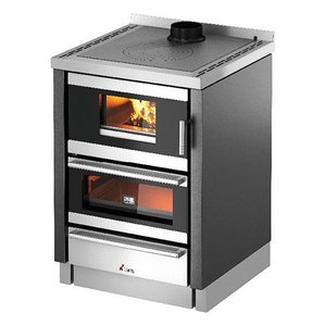 Cocina de leña 6,2kW KOOK 60 4.0V Antracite 4 estufas (60x60x85cm) - Product Image 1