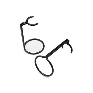 Support de blaireau en acier inoxydable noir support de rasoir stockage sûr pour les outils de rasage - Product Image 3