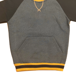 Sudadera de Cuello Redondo con Letras de Chenilla en Dos Tonos, Sudadera de Forro Polar para Invierno, Cuello Acanalado, Logotipo Bordado, Lavado Ácido, para Mujer, OEM - Product Image 4