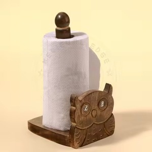 Hibou Motif Design Durable Debout Porte-papier de soie Serviette de cuisine Distributeur de rouleaux de papier - Product Image 1