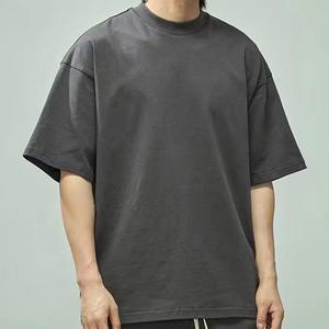 Camisetas Blancas de Manga Corta para Hombre, de Alta Calidad OEM, 250 g/m², Tejido de Punto, 100% Algodón, Corte Holgado, Camisetas Estampadas - Product Image 5