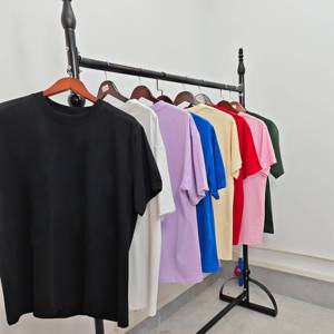 Camiseta gráfica imprescindible para hombre, al por mayor transpirable Camiseta de algodón, camiseta informal urbana con camiseta llamativa para hombre - Product Image 2