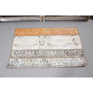 พรมวินเทจ ขนาด 2.1x3.3 ฟุต (63x102 ซม.) ลายต้นไม้สีส้ม พรมตุรกี - Product Image 3