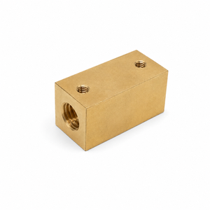 แท่งทองเหลืองสี่เหลี่ยมแบบกำหนดเอง ผลิตด้วยเครื่อง CNC CW617N ชิ้นส่วนเครื่องจักรกลความแม่นยำสูง รับผลิตแบบ OEM - Product Image 1