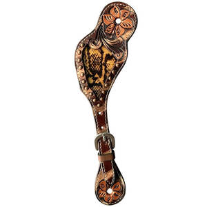 Premium Western Spur Straps Adultos Mujeres Cuero Spur Straps Equitación Barril Racing Shows Rodeos Western Riding Cowgirls - Product Image 6