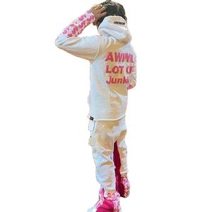 Chándal personalizado respetuoso con el medio ambiente para hombre de talla grande, vaquero lavado Vintage, ajuste holgado, reversible, ligero para invierno - Product Image 1