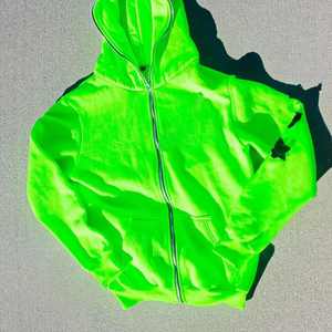 Trajes de sudor de alta calidad con Sudadera con capucha bordada desgastada Sun Faded y pantalón plano 100% algodón huye personalizado y al por mayor - Product Image 2