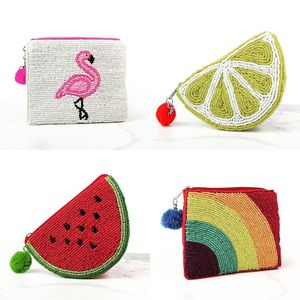 Mini bolso con cremallera elegante hecho a mano con cuentas bordadas y diseño de flores, joyería Premium elegante y hermosa de moda de la India - Product Image 2