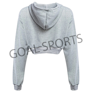 Haut à capuche court de haute qualité, offre personnalisée, dernière conception de Logo, pour femmes, au Pakistan - Product Image 2