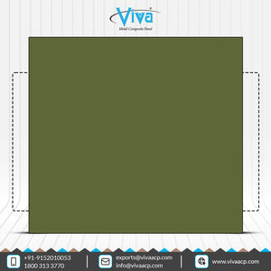 Panel Compuesto de Aluminio Ligero, Duradero y de Calidad, Color Verde Oliva VA 269, Resistente al Fuego y a la Intemperie para Revestimiento - Product Image 3