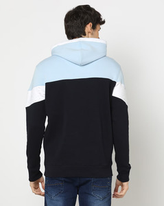 Sudadera con Capucha para Hombre, Diseño Color Block, Corte Regular, Tejido de Algodón, Estilo Casual para Otoño - Product Image 3