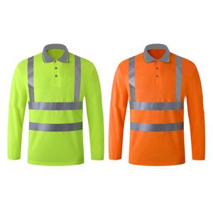 Camisetas Polo de Seguridad para Trabajo, Manga Larga con Bolsillo para Hombre, Diseño Personalizado, Transpirables, Impermeables, de Alta Visibilidad, de Poliéster - Product Image 2