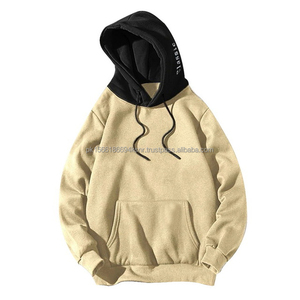Conjunto de Sudadera con capucha de algodón de peso pesado personalizado con estampado de hojaldre y logotipo bordado de diamantes de imitación para hombre talla XS larga - Product Image 4