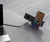 OMNI 65W Bersertifikasi CE Stopkontak Meja Modern All-in-One Model Eropa dengan 2 Port USB-A 1 Port USB-C 16A Kabel 1.8m Berperingkat IP20