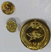 Badges d'uniforme de forces arabes cérémonielles en laiton, personnalisés OEM, avec perles 3D, à attacher